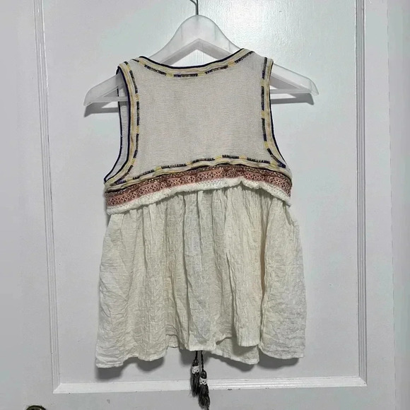 Moon River Overlay Boho Vest Size S New With Tag - Picture 2 of 3